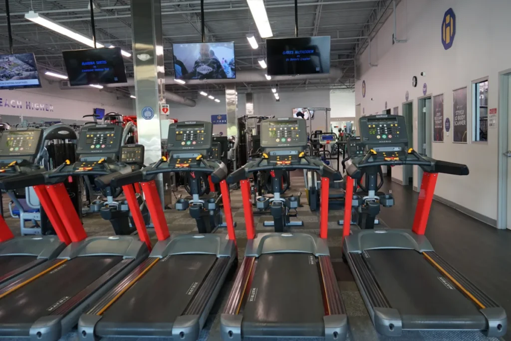 4 Treadmills.