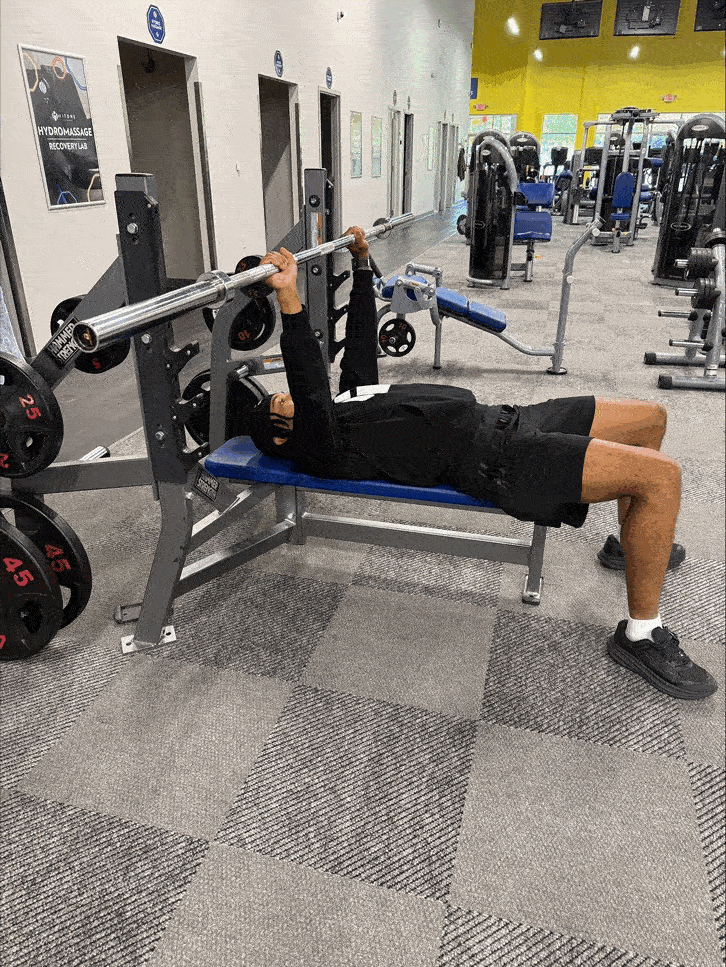 Bench press demonstration