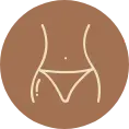 Minimalist body contour line art
